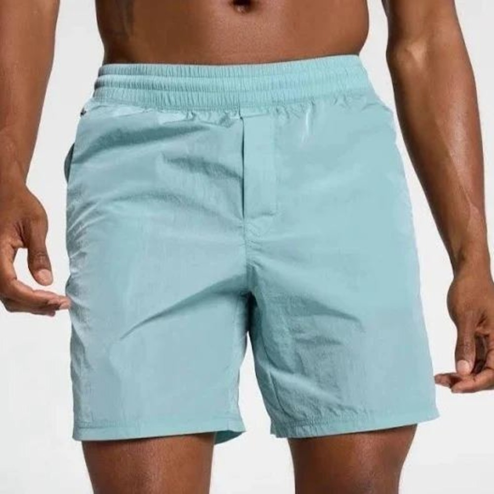 VRST Short All-In Unlined 7 Inch Men's M Aqua Dust Shine UV 50+ Gym Training New